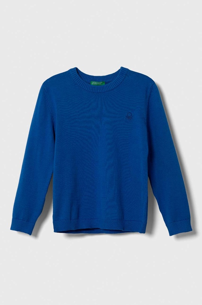 Παιδικό βαμβακερό πουλόβερ United Colors of Benetton άλλο μπλε 1294G1012.P.SEASONAL