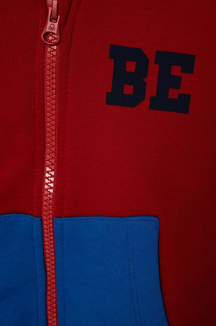 Fiú United Colors of Benetton gyerek melegítőfelső pamutból 3J68G5023.P.SEASONAL többszínű