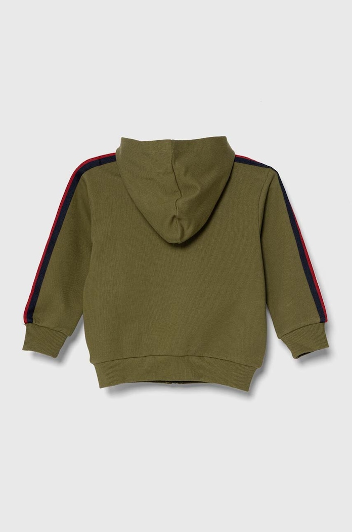 United Colors of Benetton gyerek melegítőfelső pamutból 3J68G502A.P.SEASONAL zöld AW23