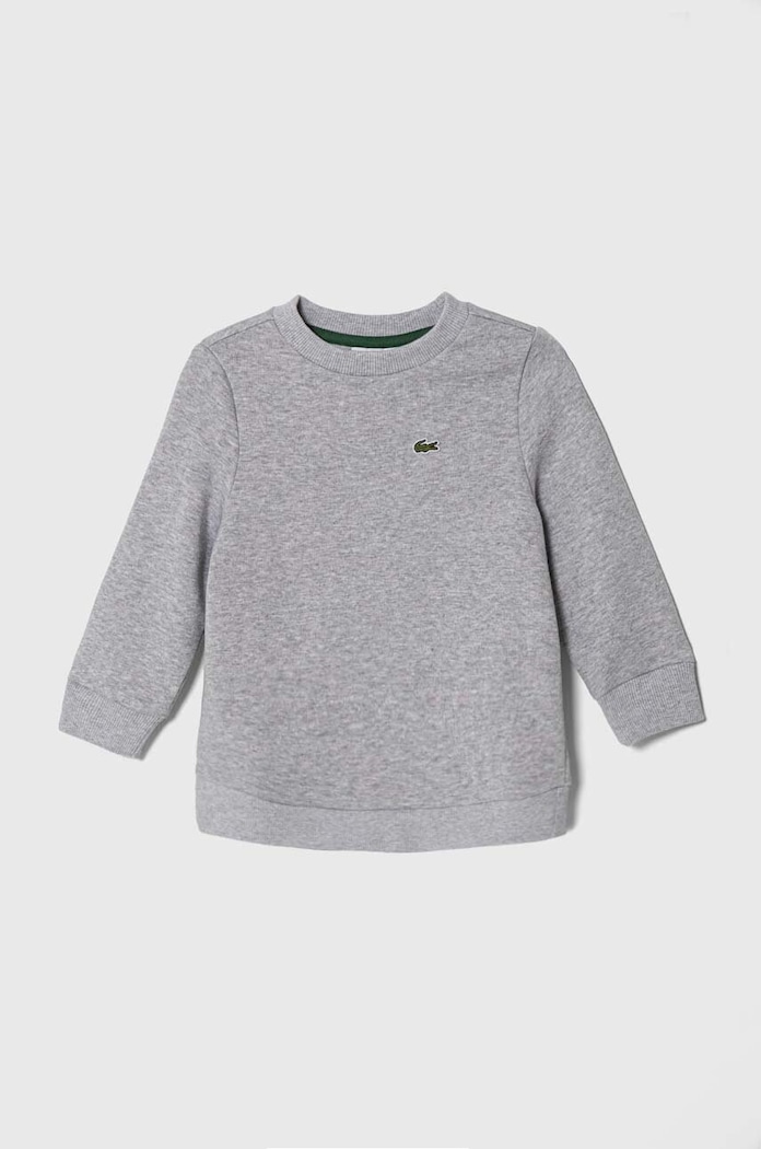 Детски суичър Lacoste меланж сив SJ5284