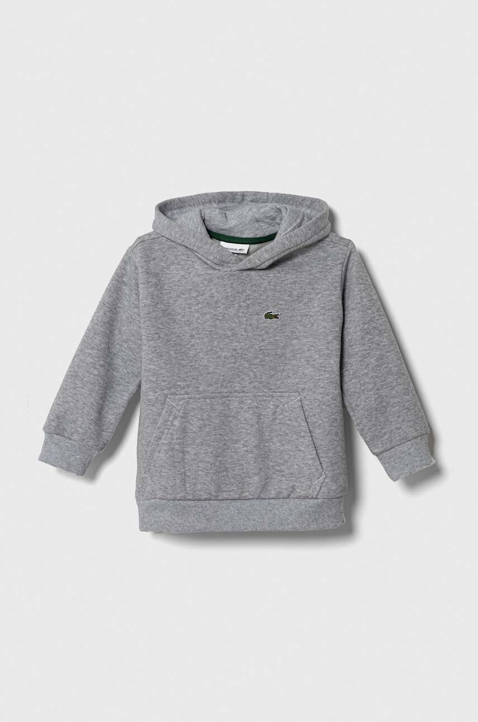 Lacoste bluza copii uni gri SJ5292