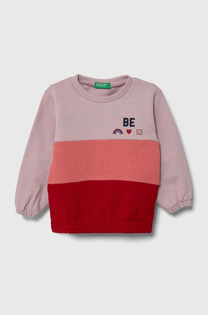 United Colors of Benetton gyerek melegítőfelső pamutból pamut lila 3J68G10AP.P.SEASONAL