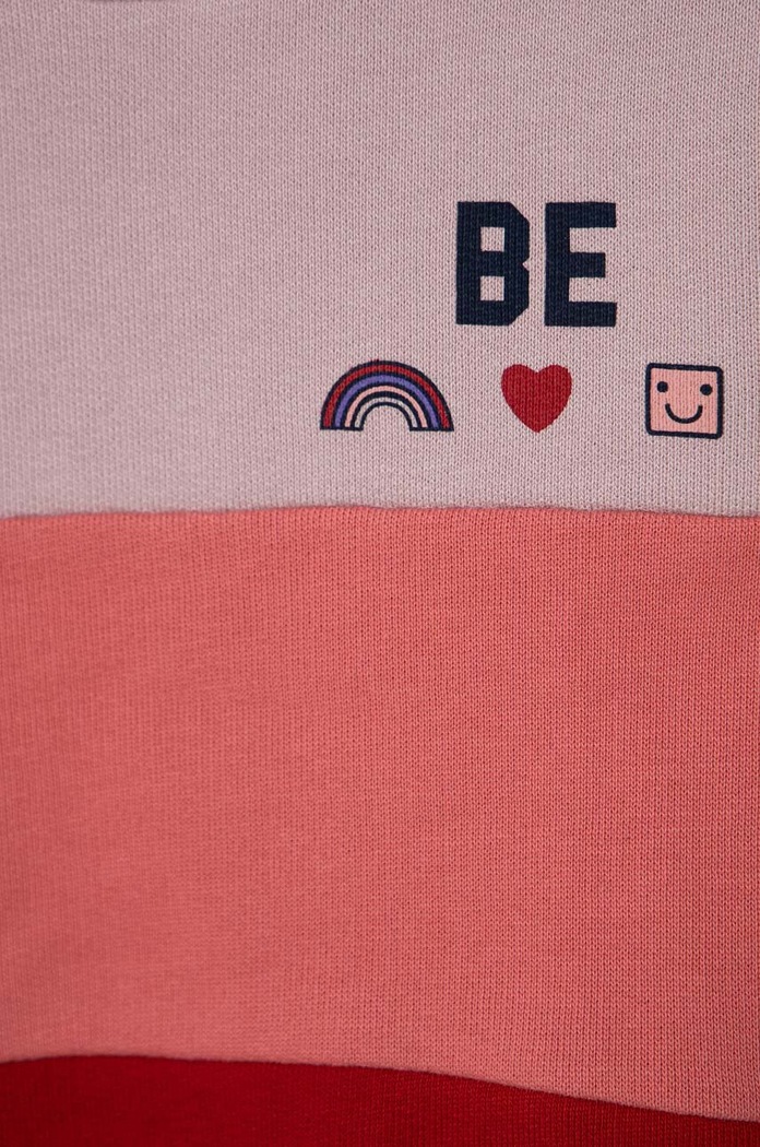 Lány United Colors of Benetton gyerek melegítőfelső pamutból 3J68G10AP.P.SEASONAL lila