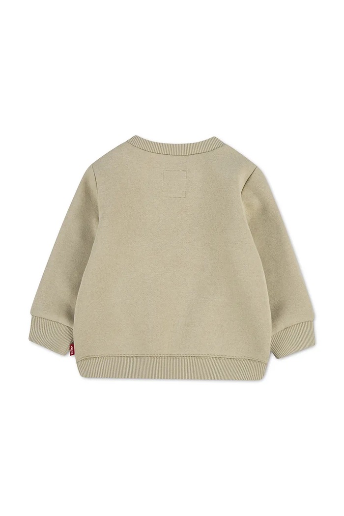 Levi's bluza niemowlęca z bawełną BATWING CREW 6E9079 beżowy AW25