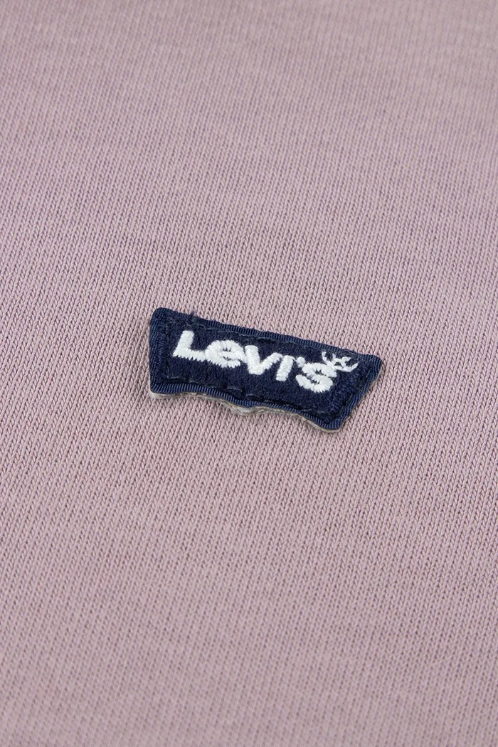 Chłopiec Levi's bluza dziecięca MINI LOGO CREWNECK SWEATSH 8EE331 fioletowy