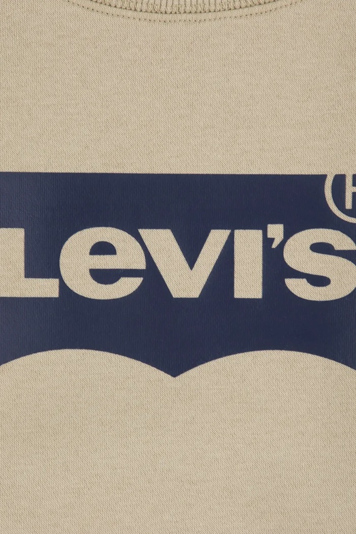 Chłopiec Levi's bluza dziecięca z bawełną BATWING CREWNECK 9E9079 beżowy