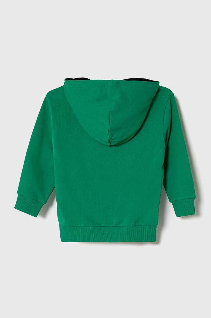 Dětská bavlněná mikina United Colors of Benetton 3J68G200H.P.SEASONAL zelená AW23