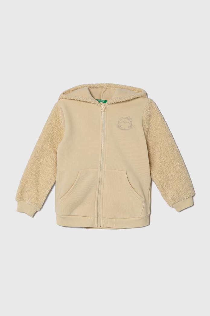Παιδική μπλούζα United Colors of Benetton απλικέ μπεζ 3ZFJG502J.P.SEASONAL