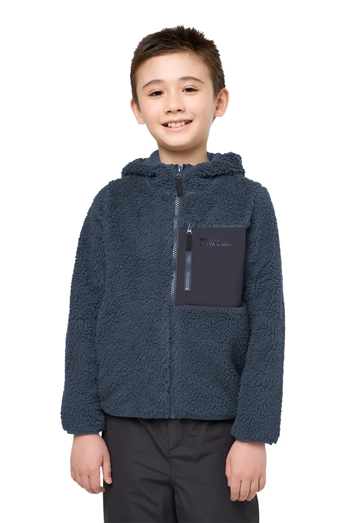 Jack Wolfskin Detská mikina Jack Wolfskin ICE CURL HOOD 1609232.164.176