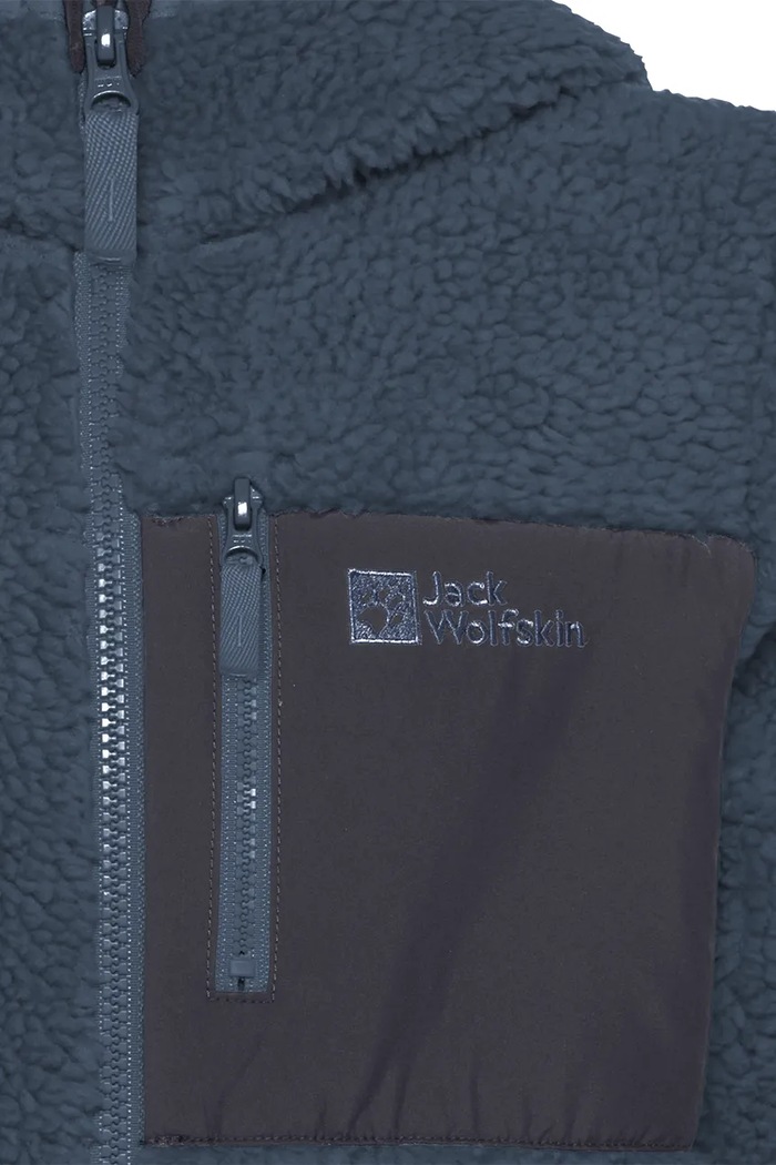 Detská mikina Jack Wolfskin ICE CURL HOOD Jack Wolfskin modrá 1609232.164.176
