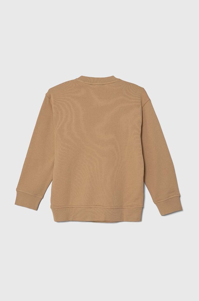 Emporio Armani hanorac de bumbac pentru copii 6R4MJ1.4JSRZ maro AW23