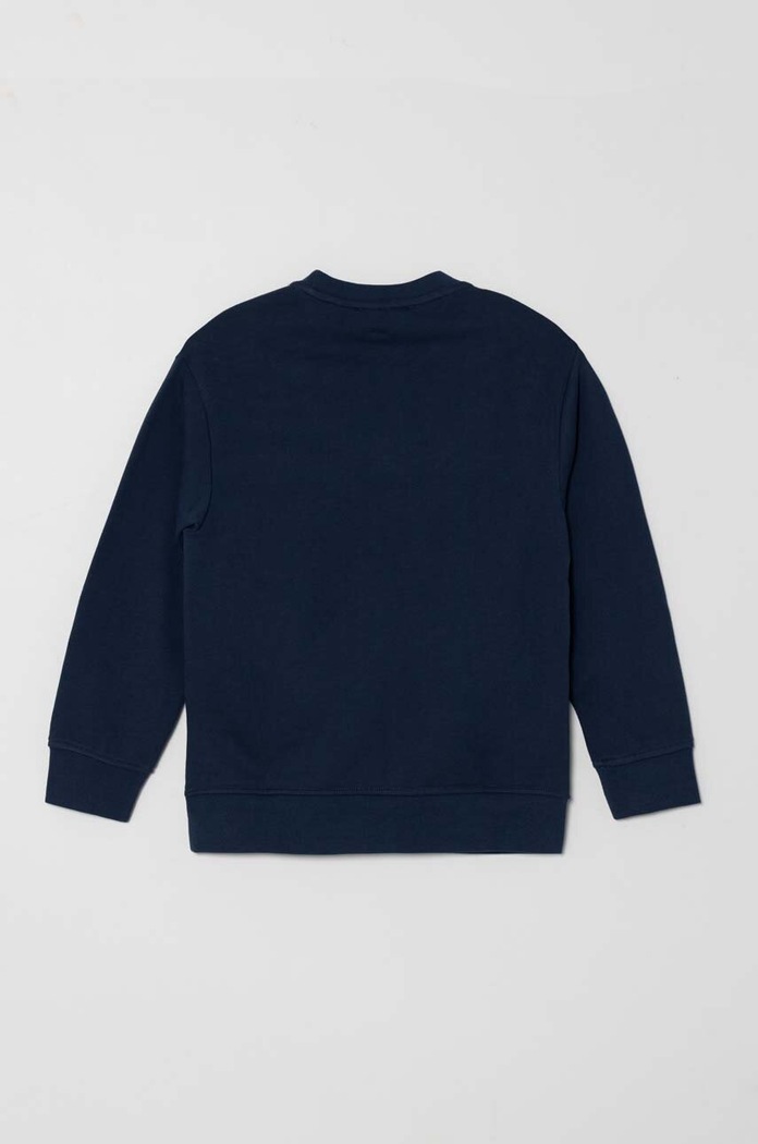 Dětská bavlněná mikina Emporio Armani 6R4MJ1.4JSRZ modrá AW23