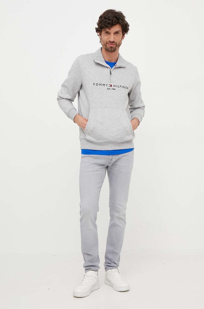 Tommy Hilfiger felső MW0MW20954 szürke AW24