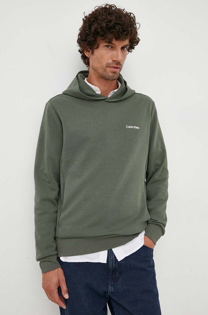 Mikina Calvin Klein zelená K10K109927