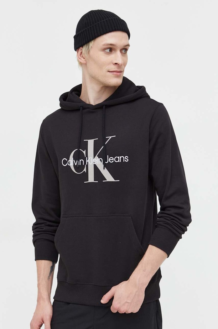 Calvin Klein Jeans Bluza bawełniana czarny J30J320805