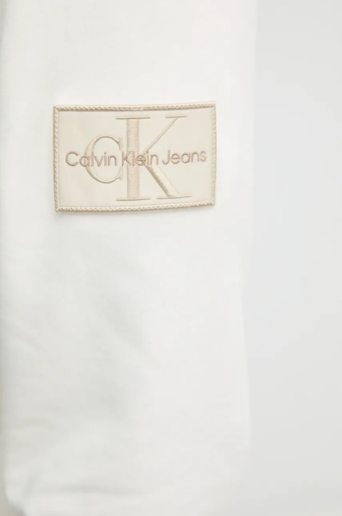 Bavlněná mikina Calvin Klein Jeans J30J323430 béžová