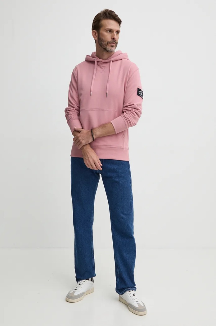 Bavlněná mikina Calvin Klein Jeans J30J323430 růžová AA00