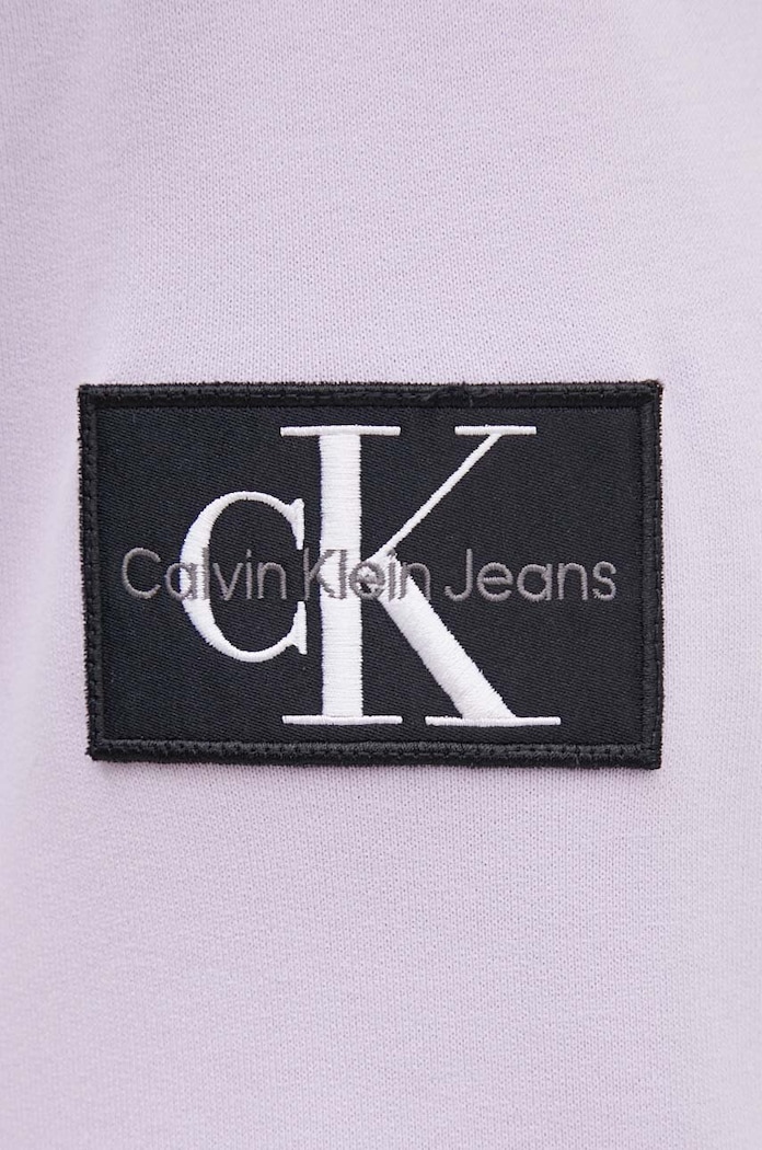 Calvin Klein Jeans bluza bawełniana J30J323430 fioletowy