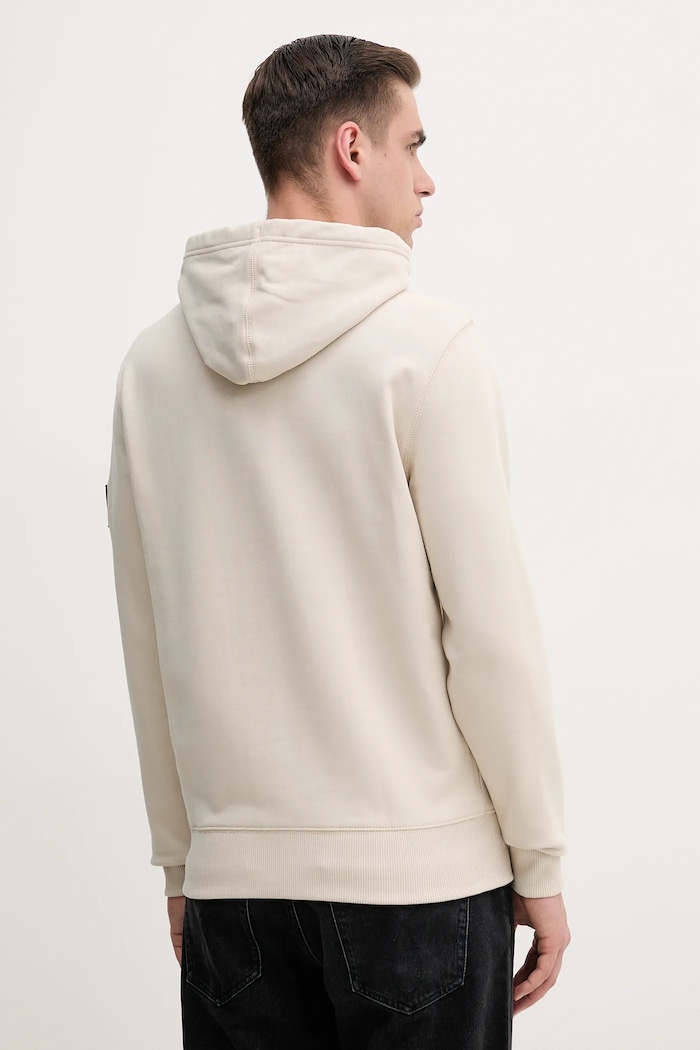 Βαμβακερή μπλούζα Calvin Klein Jeans J30J323430 μπεζ AA00