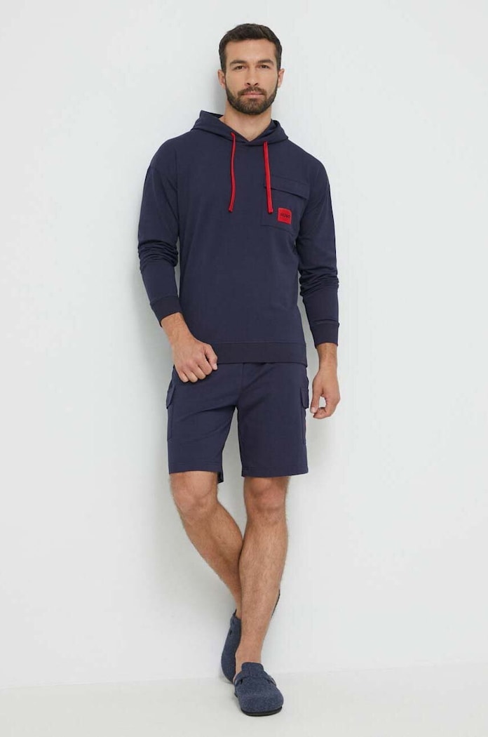 HUGO bluza 50497009 bleumarin AW23