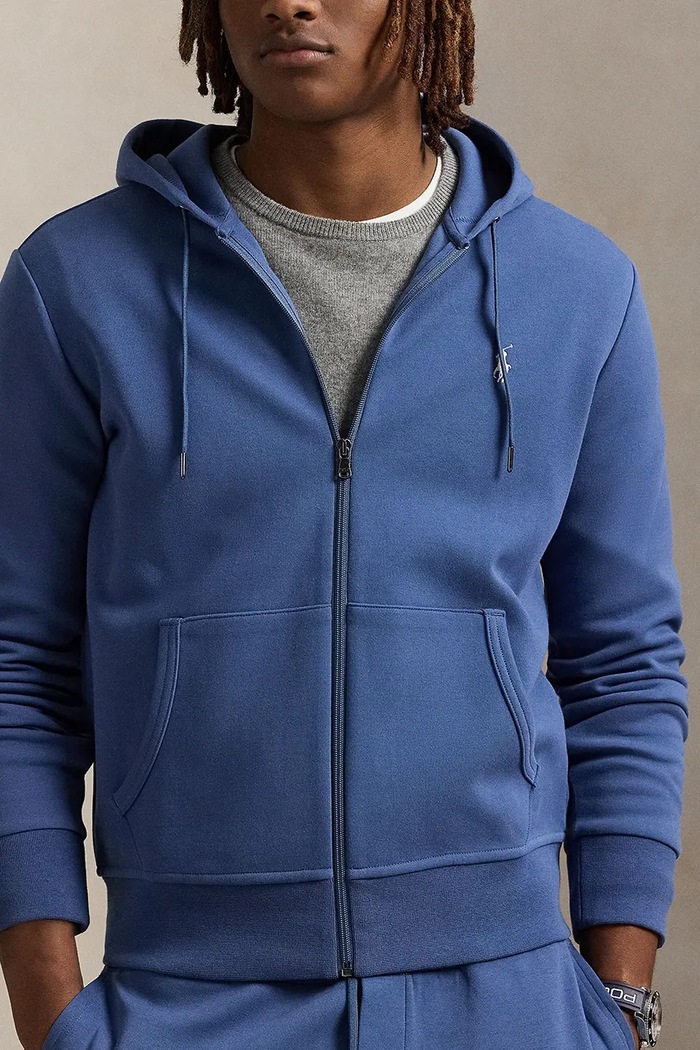 Bluza rozpinana z kapturem Polo Ralph Lauren 710881517 granatowy