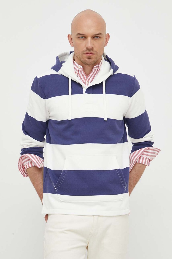Μπλούζα Polo Ralph Lauren με κουκούλα σκούρο μπλε 710909944