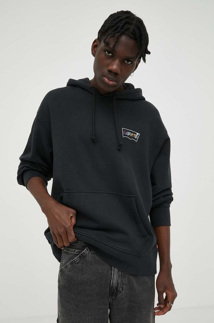 Levi's pamut melegítőfelső pamut fekete 38479.0254