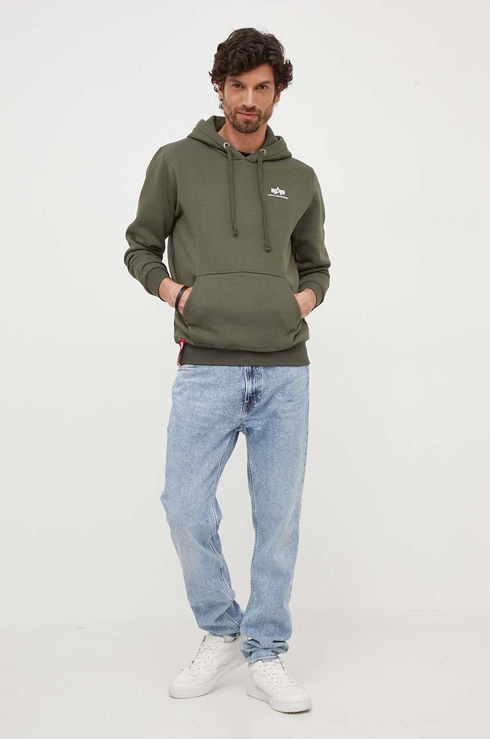 Pulover Alpha Industries 196318.142 zelena SS25