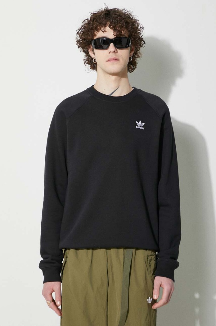 adidas Originals bluza Trefoil Essentials Crewneck pozostałe czarny IM4532