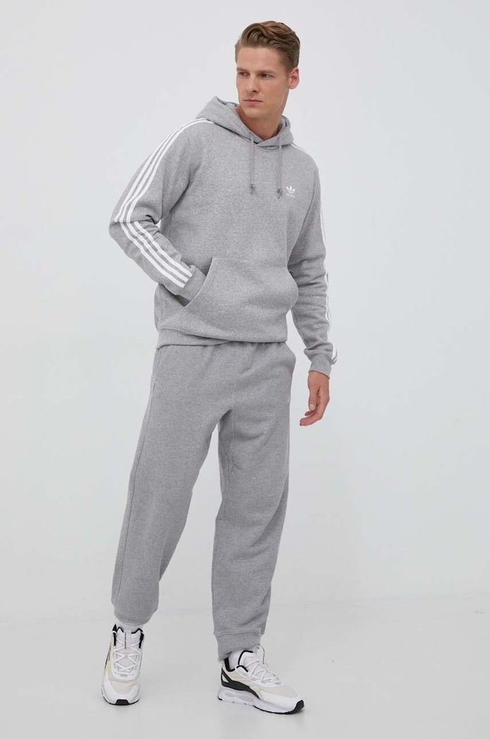 Mikina adidas Originals 3-Stripes IL2496 sivá AW23