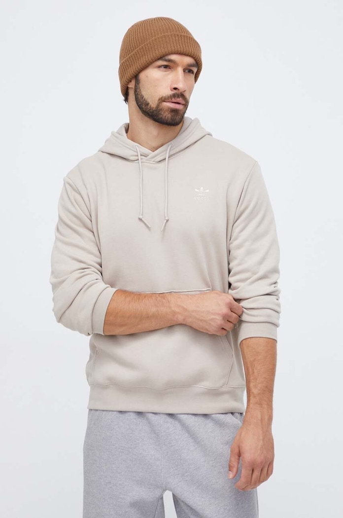 adidas Originals hanorac de bumbac print bej IL5191