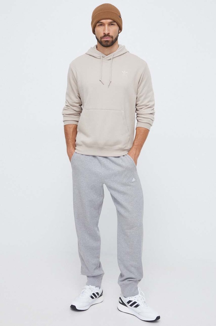 adidas Originals hanorac de bumbac IL5191 bej AW23
