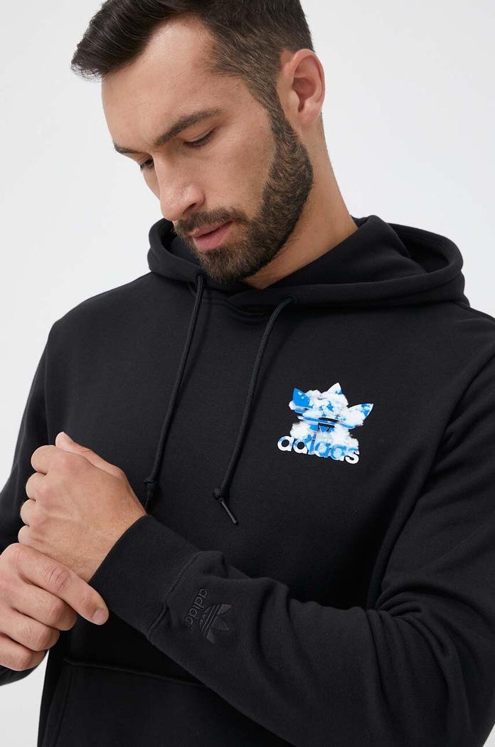 Bavlnená mikina adidas Originals čierna II8168