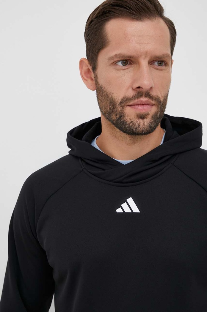 Dukserica za trening adidas Performance Train Icons crna IJ8116