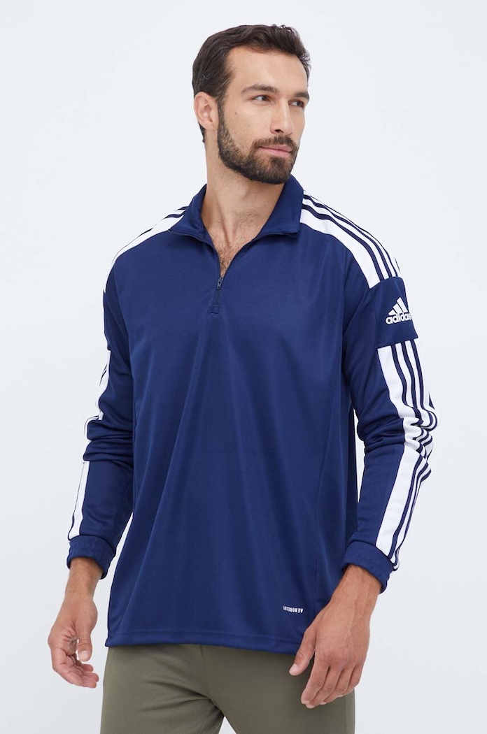 Tréninková mikina adidas Performance bez kapuce námořnická modř HC6283