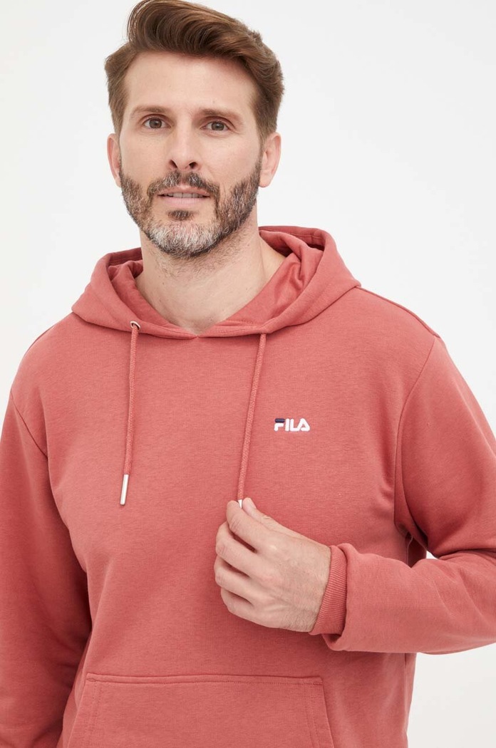 Суичър Fila Bengel с качулка розов FAM0498