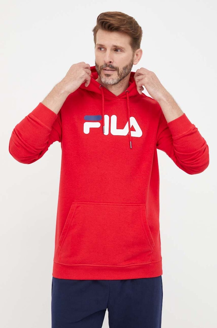 Суичър Fila с качулка червен FAU0068.9BYX