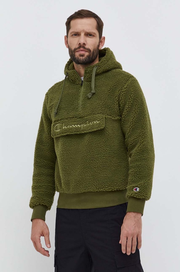 Champion bluza z kapturem zielony 219446