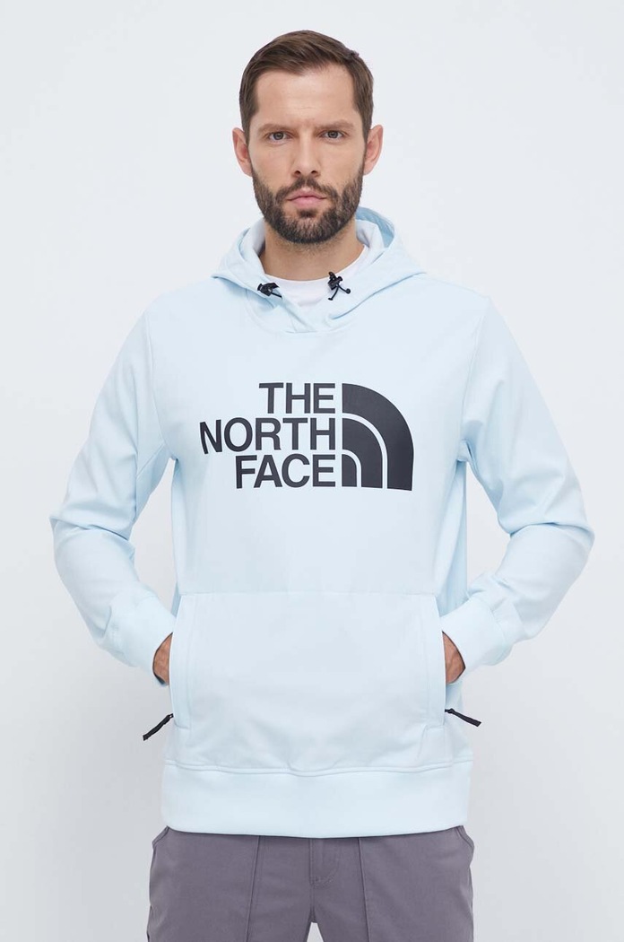Sportovní mikina The North Face Tekno Logo s kapucí modrá NF0A82V6I0S1