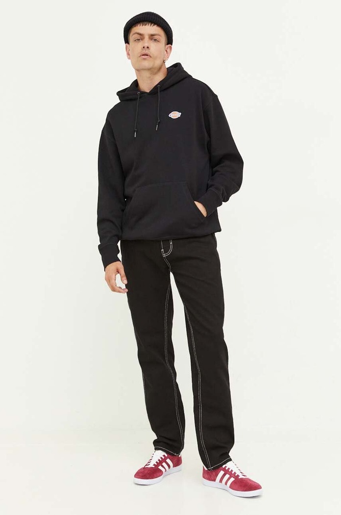 Dickies Pamučna dukserica Dickies DK0A4YLYBLK1 crna SS24
