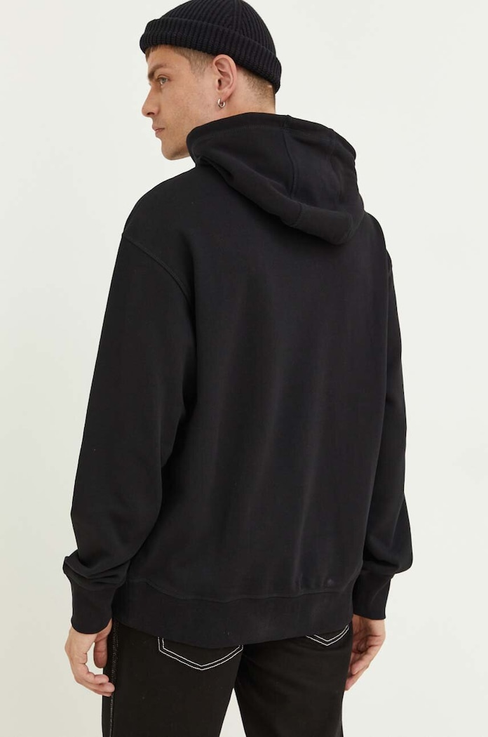 Odjeća Dickies Pamučna dukserica Dickies DK0A4YLYBLK1 crna