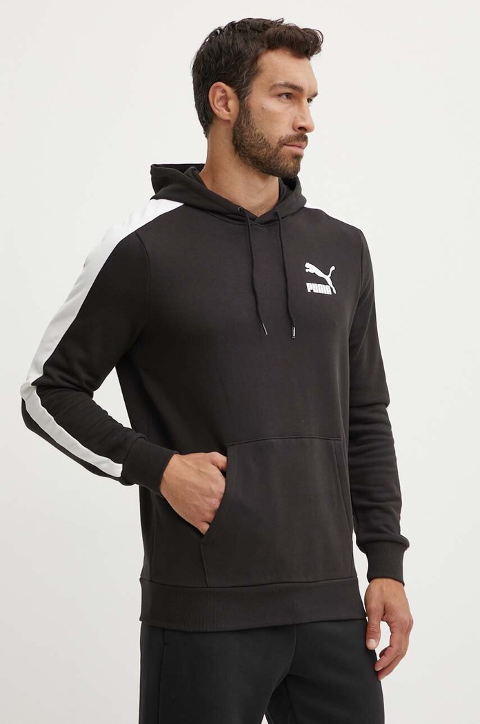 Puma bluza bawełniana nadruk czarny 538212