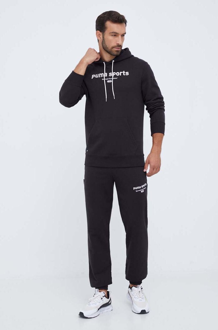 Bavlněná mikina Puma 621322 černá AW23