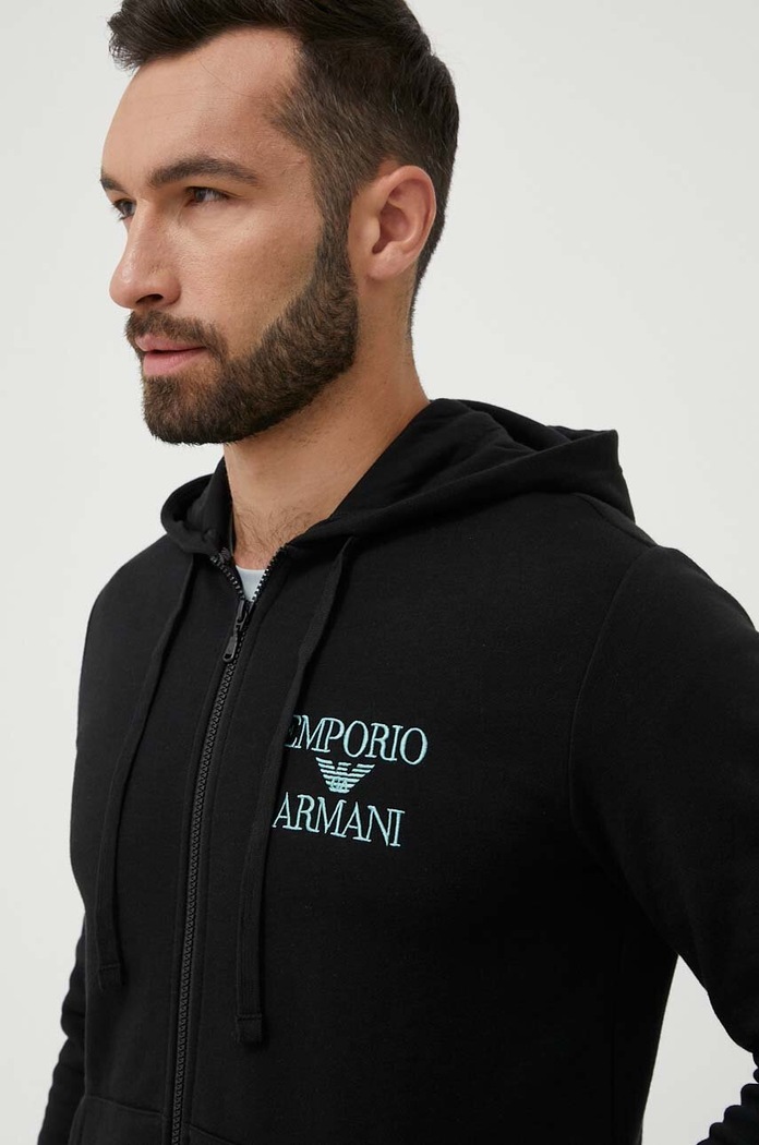 Emporio Armani Underwear bluza lounge czarny 111784.3F571