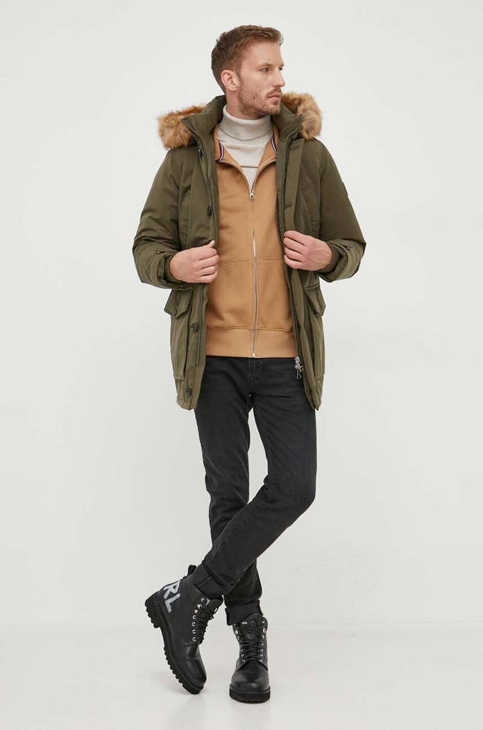 Μπλούζα Gant 2007059 καφέ SS26