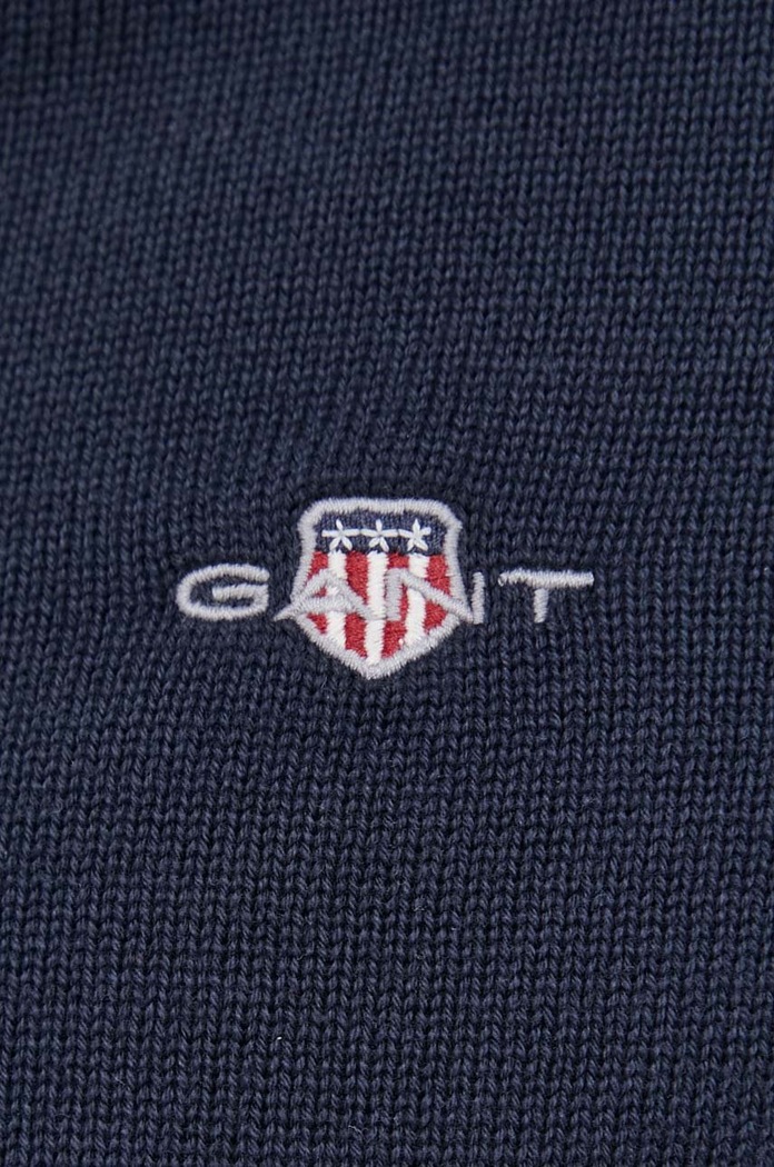 Памучна жилетка Gant 8030164 тъмносин