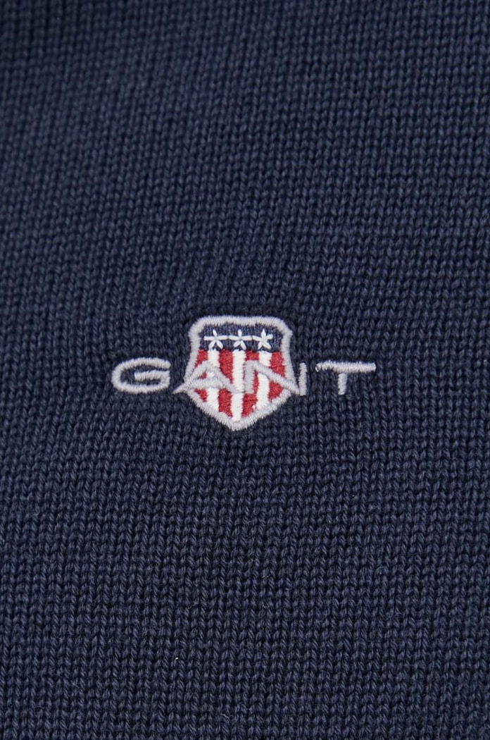 Памучна жилетка Gant 8030164 тъмносин