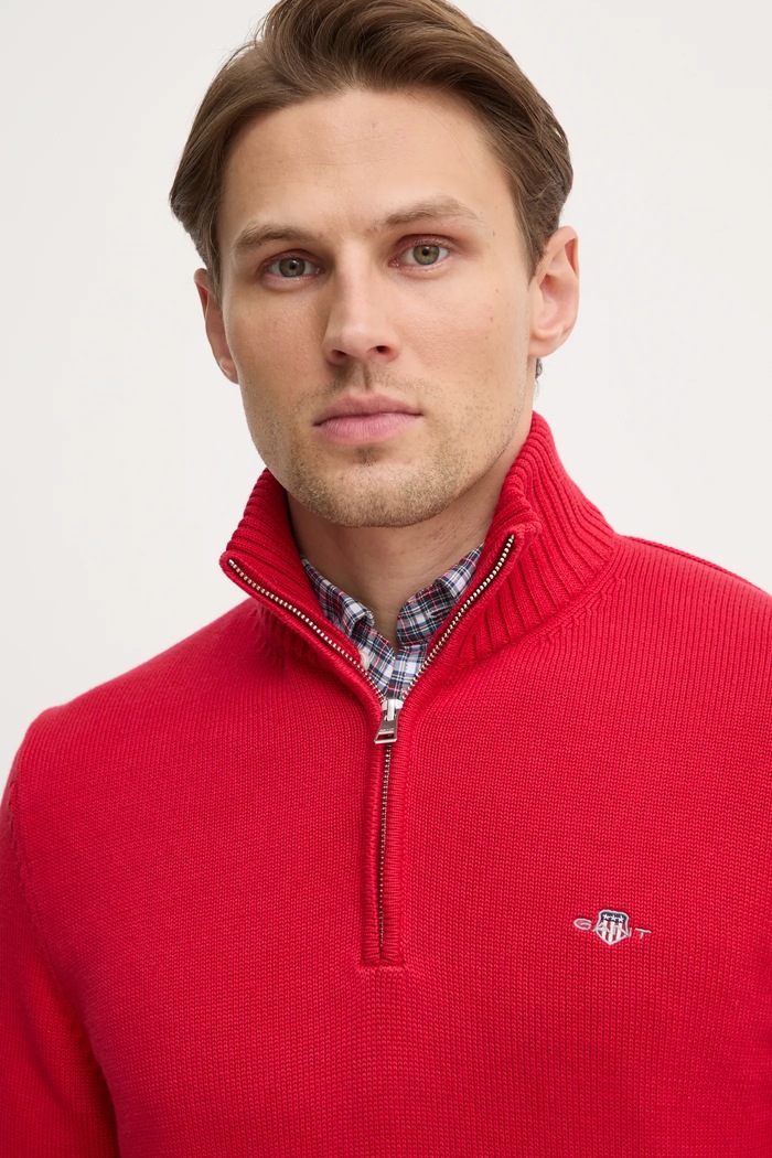 Gant pulover de bumbac rosu 8030170