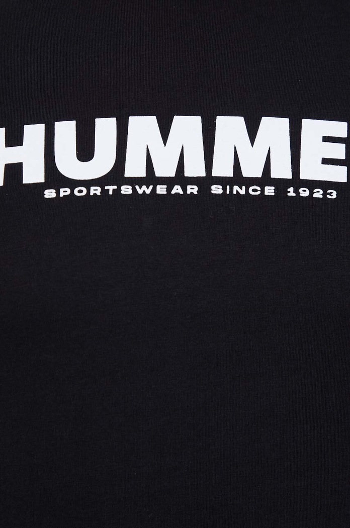 Bavlněné tričko s dlouhým rukávem Hummel hmlLEGACY T-SHIRT LS 212573 černá