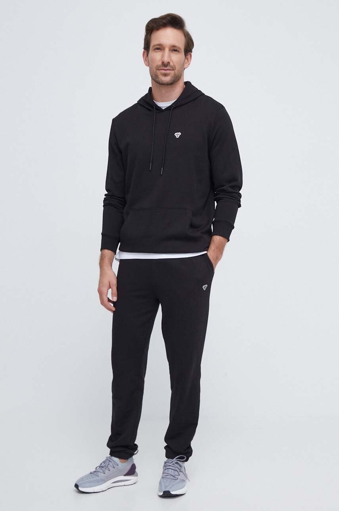 Hummel bluza bawełniana 221294 czarny AW23